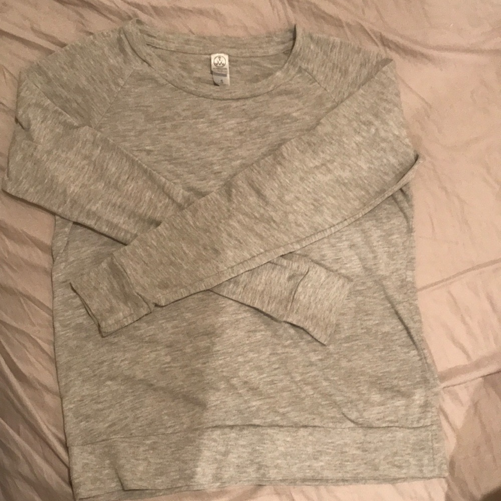Alternative Apparel Sweatshirt Grey Small Top